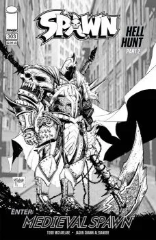 Cover of Todd McFarlane Black & White Variant Edition