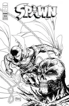 Cover of Cover C Variant Todd McFarlane Black & White Edition