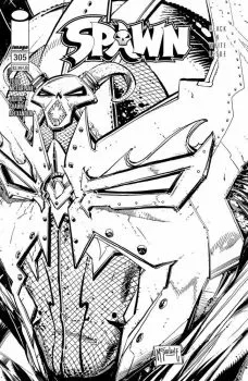 Cover of Variant Todd McFarlane Black & White Edition