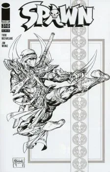 Cover of Todd McFarlane B&W Variant