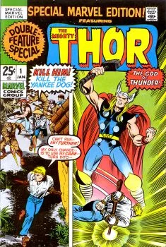 Cover of Into the Blaze of Battle!; To Kill a Thunder God!; Tales of Asgard - The Golden Apples; The Day of the Destroyer!