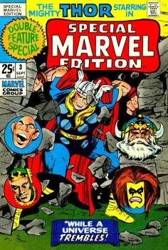 Cover of While a Universe Trembles!; The Grandeur and the Glory!; When Meet the Immortals!; Tales of Asgard: The Coming of Loki!