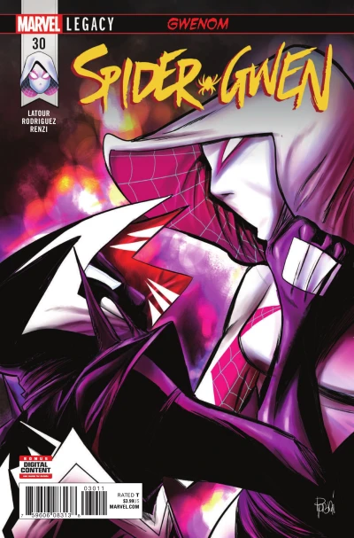 Cover of Gwenom Part 6; The Life of Gwen Stacy. Part One: Counting Sheep
