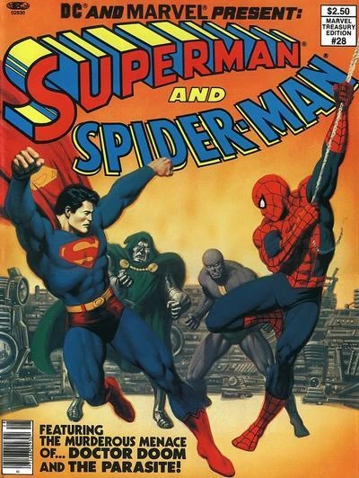Cover of Spider-Man and Superman The Heroes and the Holocaust!