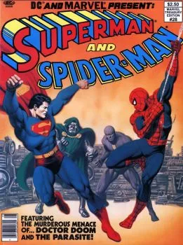 Cover of Spider-Man and Superman The Heroes and the Holocaust!