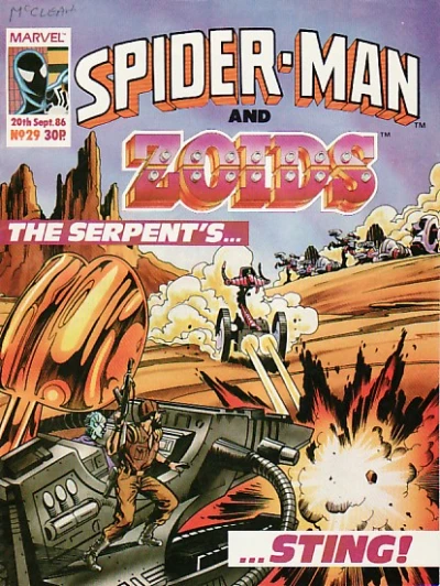 Cover of Spider-Man and Zoids 29