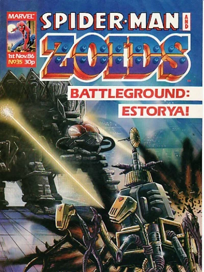 Cover of Spider-Man and Zoids 35