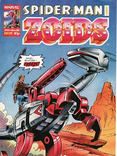 Cover of Spider-Man and Zoids 39