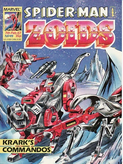 Cover of Spider-Man and Zoids 49