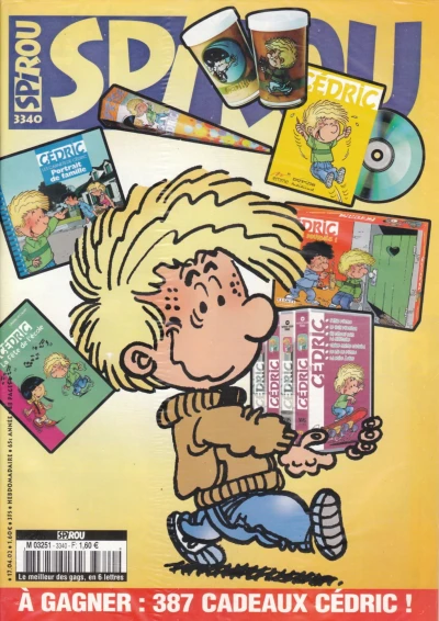 Cover of A gagner : 387 cadeaux Cédric !