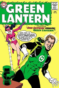 Star Sapphire Unmasks Green Lantern!; World Within the Power Ring!