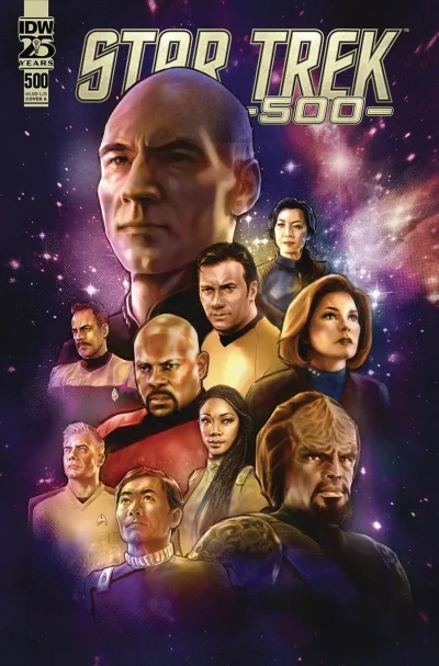 Cover of I Knew You Were Tribble When You Walked In; Yesterday's Shadow; Go See Cal!; The Unexpected Mentor; What's a Q to You?; Latinum Glove; The Final Masterpiece; The Continuing Comics Voyages