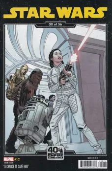 Cover of Chris Sprouse The Empire Strikes Back 40th anniversary Variant