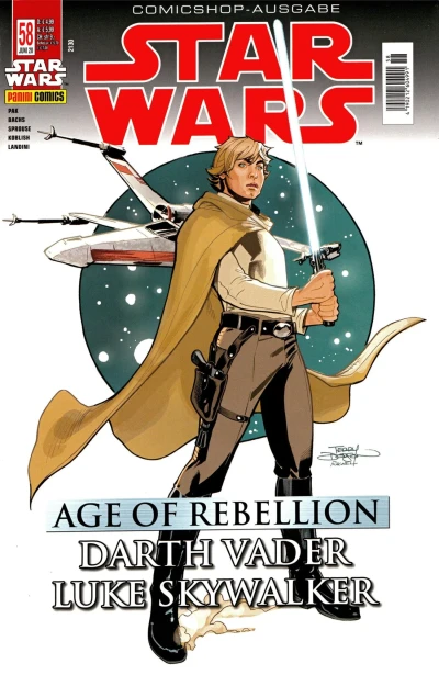 Cover of Age of Rebellion - Darth Vader & Luke Skywalker