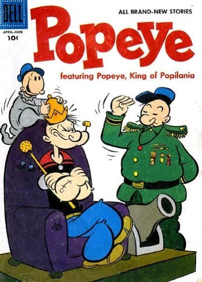 Cover of Popeye, King of Popilania