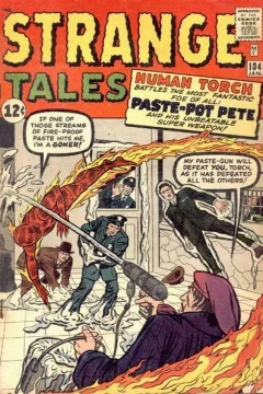 The Human Torch Meets Paste-Pot Pete!
