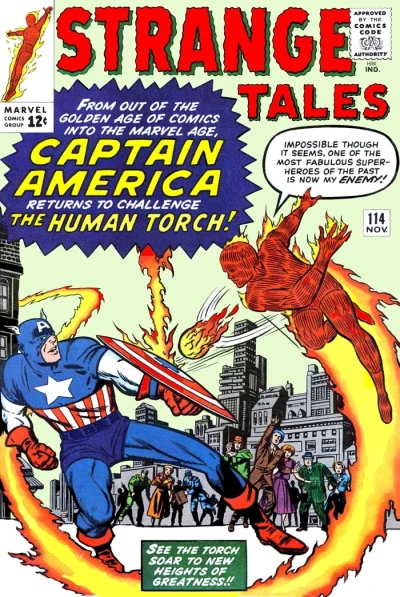 Cover of The Human Torch Meets... Captain America; The Return Of The Omnipotent Baron Mordo!; The Bridge