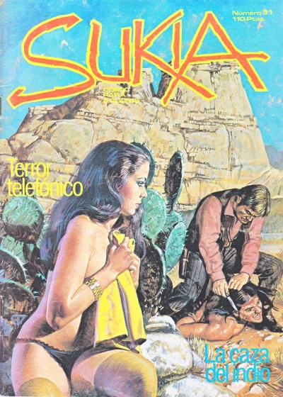 Cover of La caza del indio; Terror telefonico