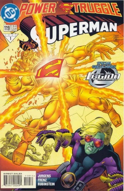 Cover of Sunburned : Power Struggle : Special Guest Stars: Legion of Super-Heroes