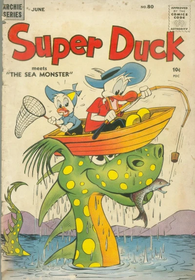 Cover of Super Duck Meets The Sea Monster