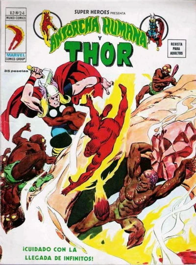 Cover of Antorcha Humana y Thor