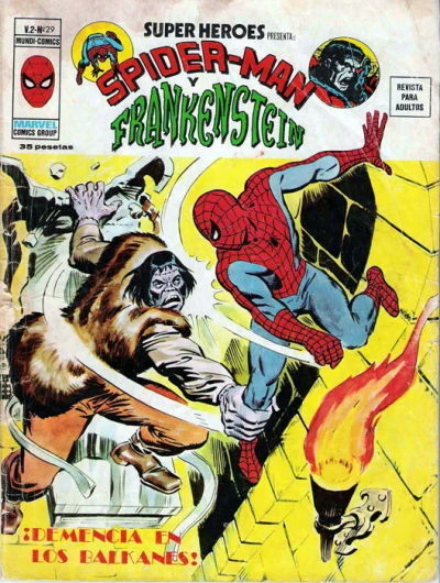 Cover of Spider-Man y Frankenstein