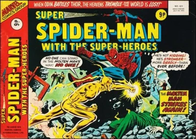 Cover of The Molten Man Strikes Again!