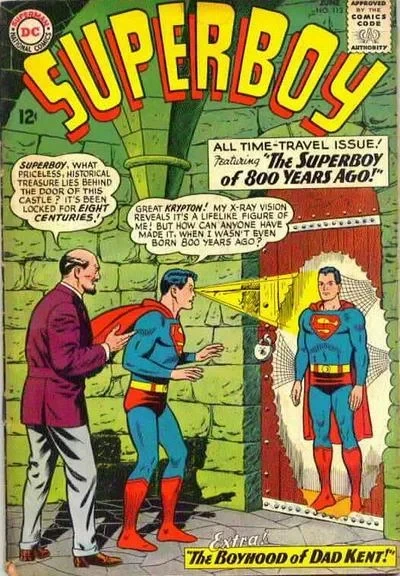 Cover of The Superboy of 800 Years Ago! ; Dad Kent's Boyhood!