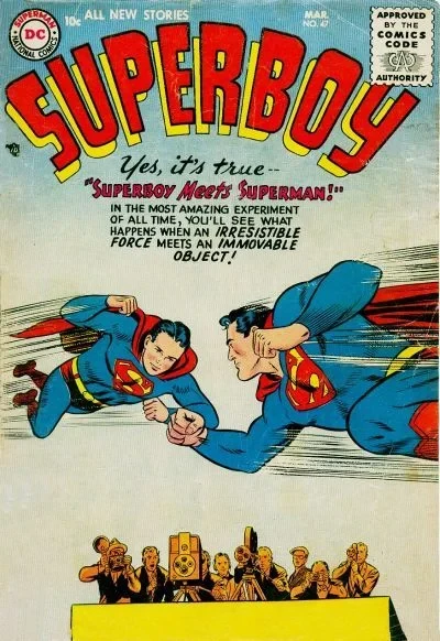 Cover of Superboy Meets Superman