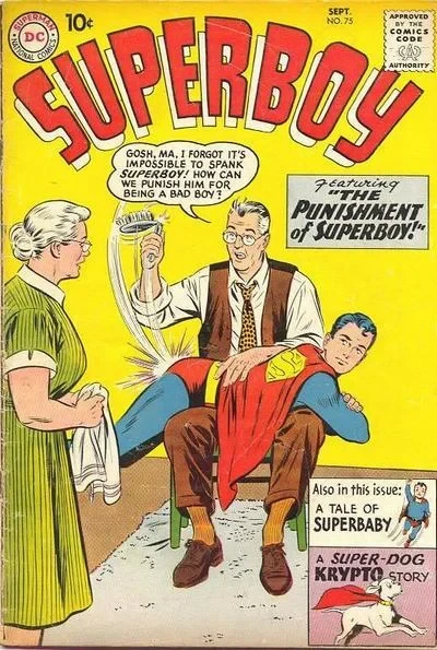Cover of Superboy's First Day at School! / How Krypto Made History! / The Punishment of Superboy!
