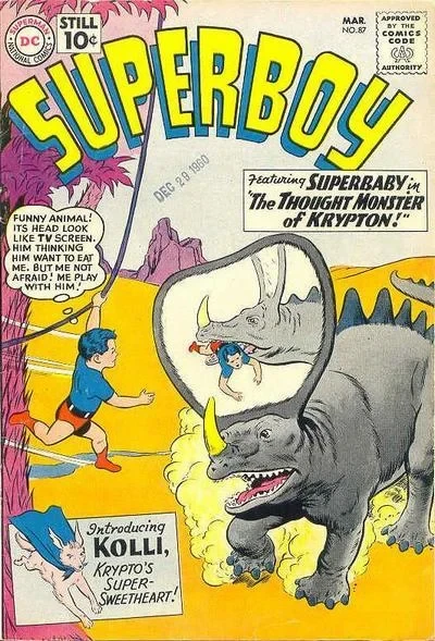 Cover of The Thought Monster of Krypton!