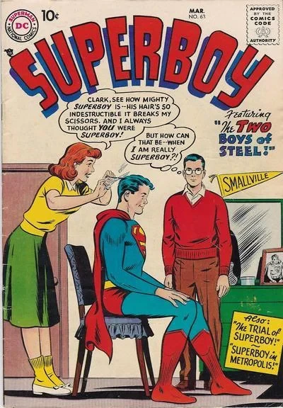 Cover of The Two Boys of Steel / The Trial of Superboy / Superboy in Metropolis