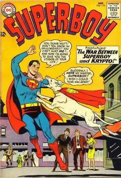Cover of The War Between Superboy and Krypto!