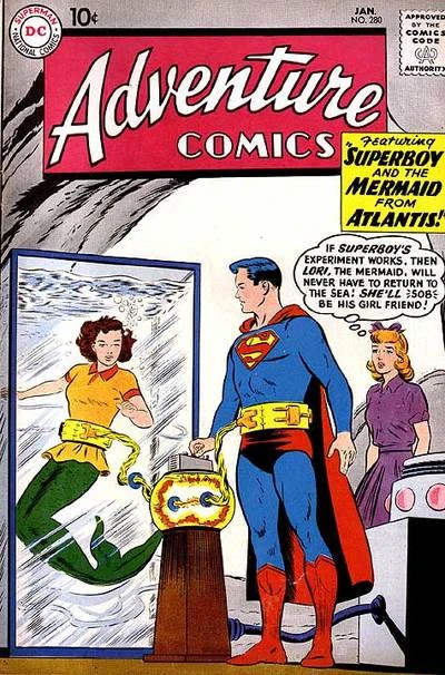 Cover of Superboy and the Mermaid from Atlantis