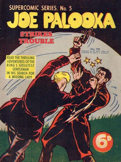 Cover of Joe Palooka Strikes Trouble
