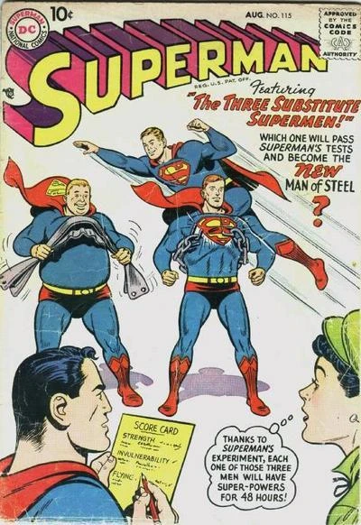 Cover of The Three Subsitute Supermen!