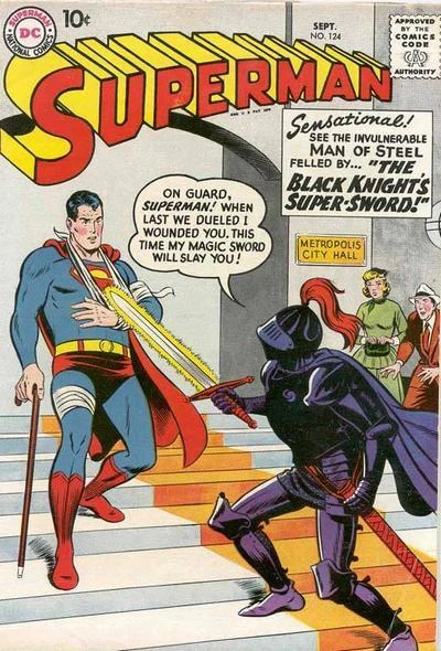 Cover of The Super-Sword / Mrs. Superman / The Steeplejack of Steel