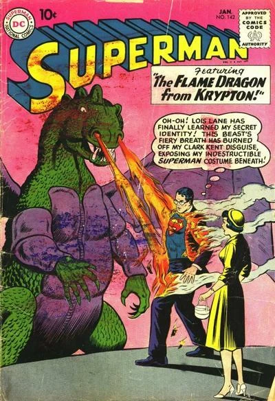 Cover of Lois Lane's Secret Helper! / Superman Meets Al Capone! / The Flame Dragon from Krypton!