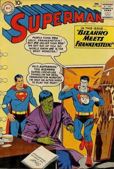 Cover of The Great Superman Hoax! / Lois Lane's Lucky Day! / Bizarro Meets Frankenstein!