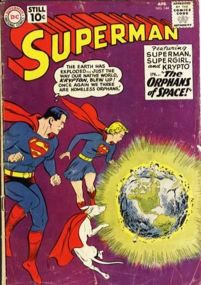 Cover of The Super-Weapon! / Superboy's First Public Appearance! / The Orphans of Space!
