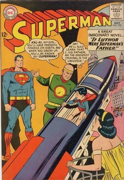 Cover of Superman's Mission for President Kennedy! / If Luthor Were Superman's Father!