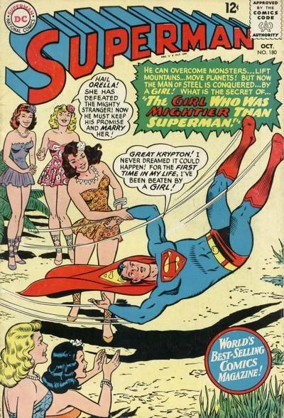 Cover of Clark Kent's Great Superman Hunt! / The Girl Who Was Mightier Than Superman!