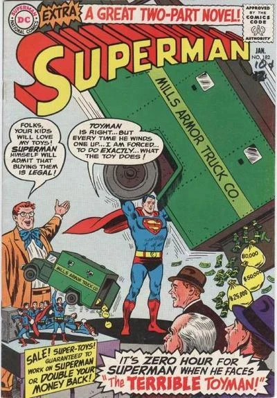 Cover of The New Lives of Superman! / The Menace of the Terrible Toyman!
