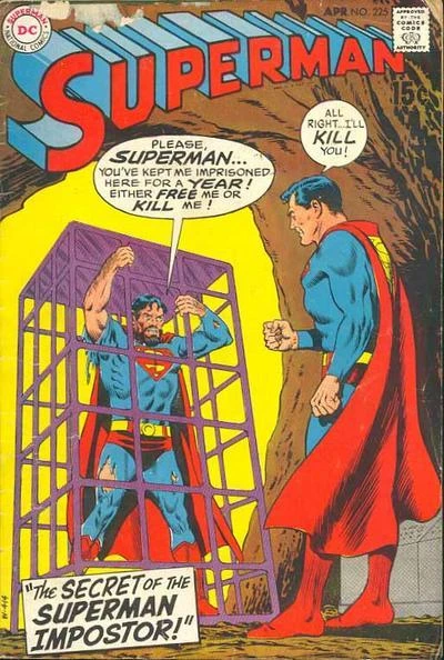Cover of The Secret of the Superman Impostor!