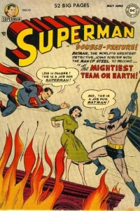 The Mightiest Team in the World! / The Misfit Manhunter / Mrs. Superman