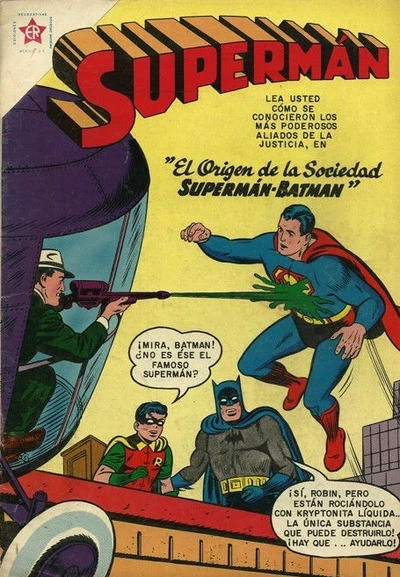 Cover of El Origen de la Sociedad Superman-Batman