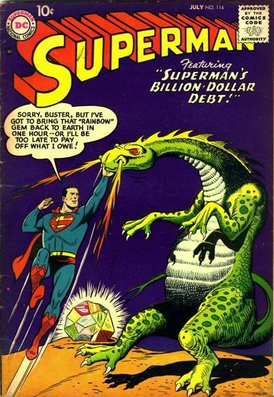 Cover of Superman's Billion-Dollar Debt!
