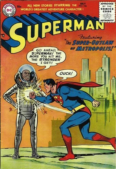 Cover of Superman's First Exploit / The Thefts of Clark Kent / The Super-Outlaw of Metropolis!