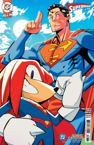 Cover of Daniele Di Nicuolo DC X Sonic Variant