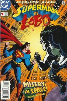 Cover of Superman vs Lobo Misery in Space!